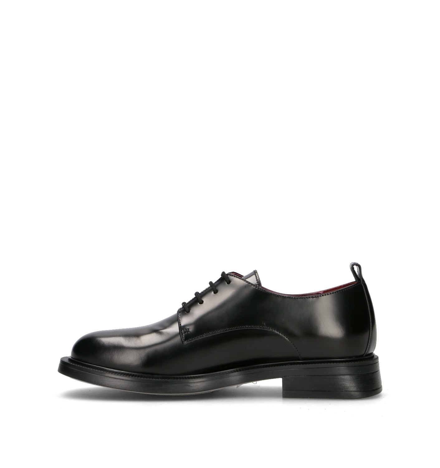 LORENZO MARI Stringata donna nera in pelle