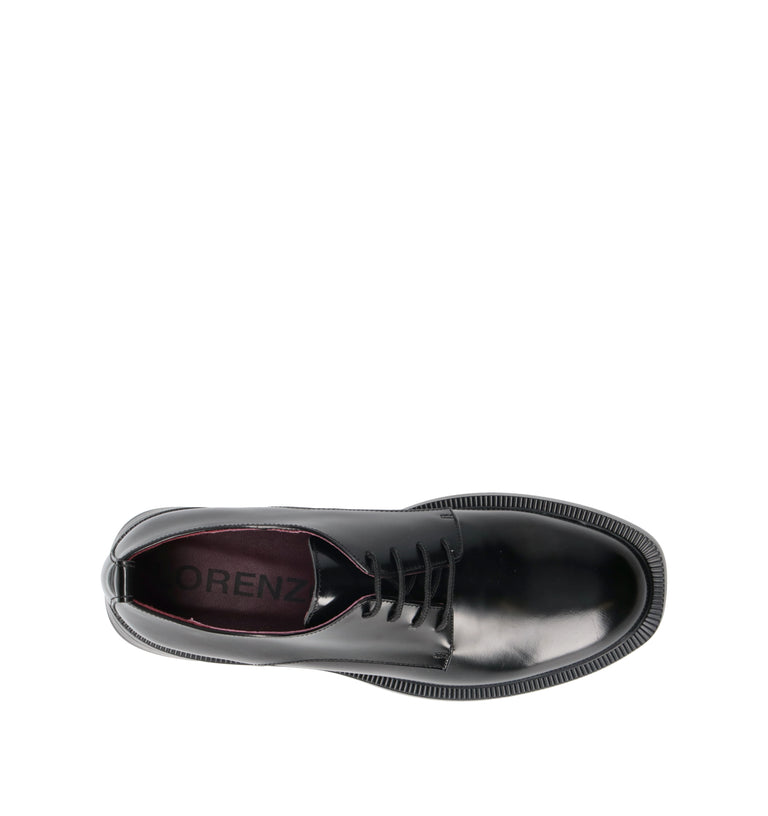 LORENZO MARI Stringata donna nera in pelle