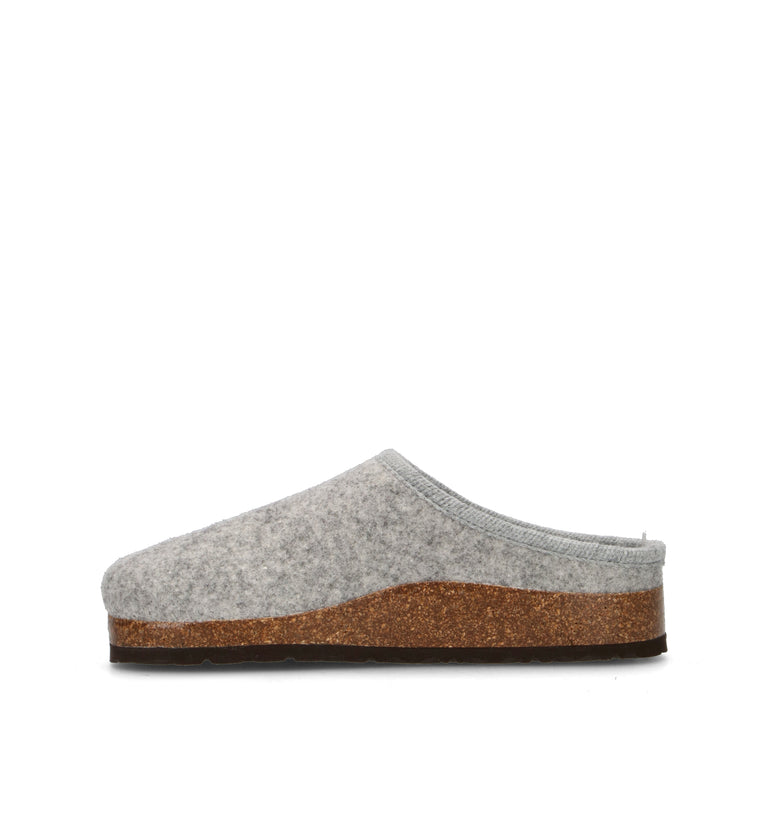 GRUNLAND Pantofola donna grigia