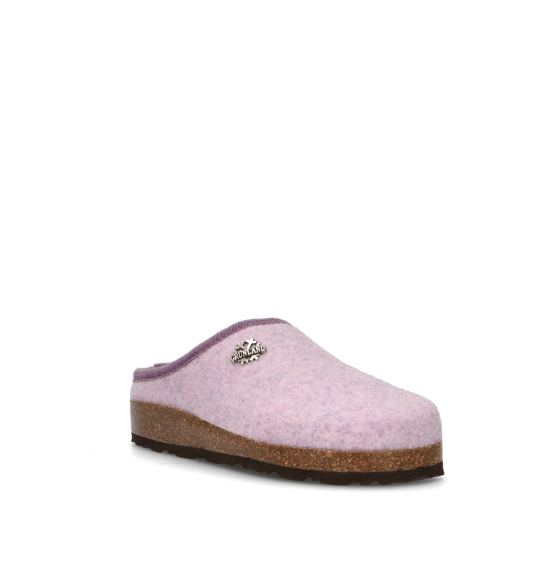 GRUNLAND Pantofola donna lilla