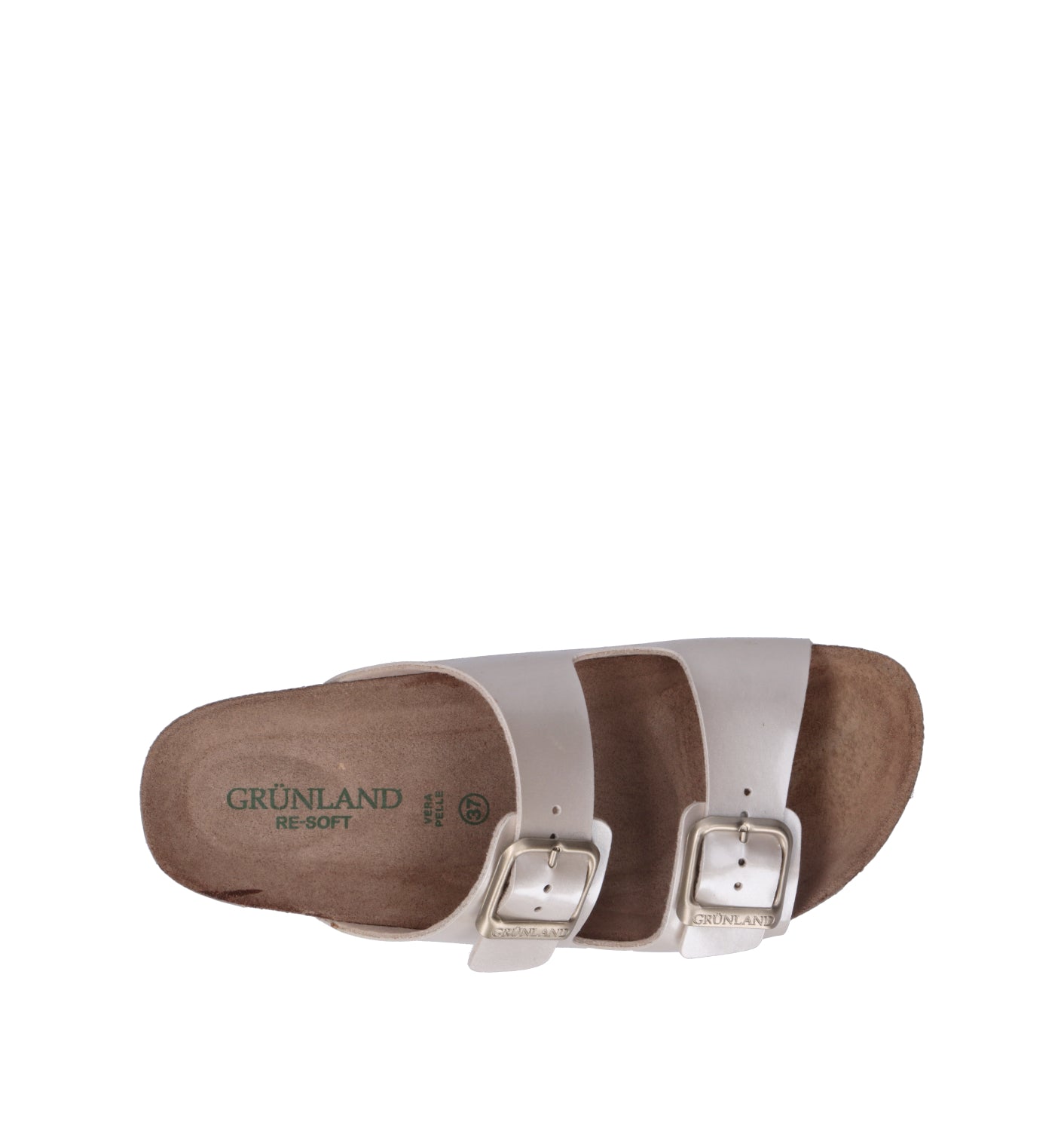 GRUNLAND Ciabatta donna platino