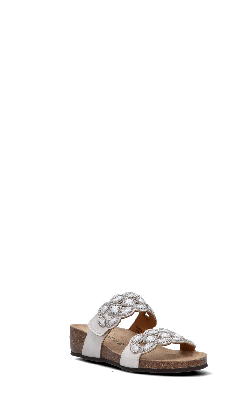 GRUNLAND Ciabatta donna bianca