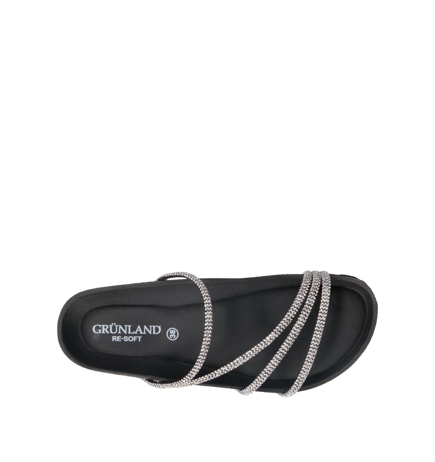 GRUNLAND Ciabatta donna nera