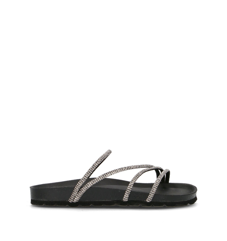 GRUNLAND Ciabatta donna nera