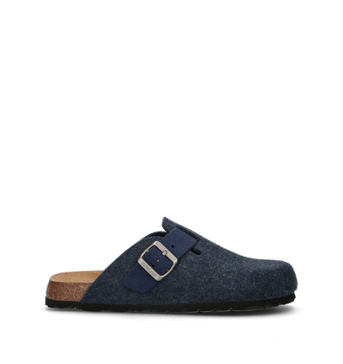 GRUNLAND Pantofola uomo blu