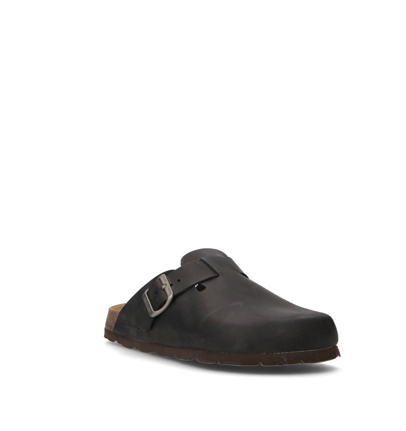 GRUNLAND Sabot uomo nera in pelle