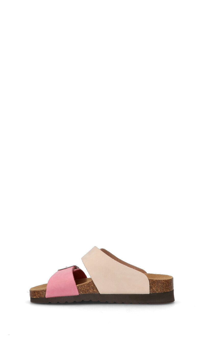 GRUNLAND Ciabatta donna beige/rosa