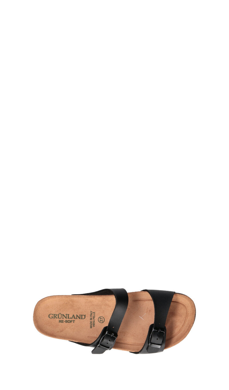 GRUNLAND Ciabatta donna nera