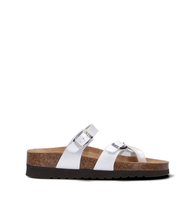 GRUNLAND Ciabatta donna bianca