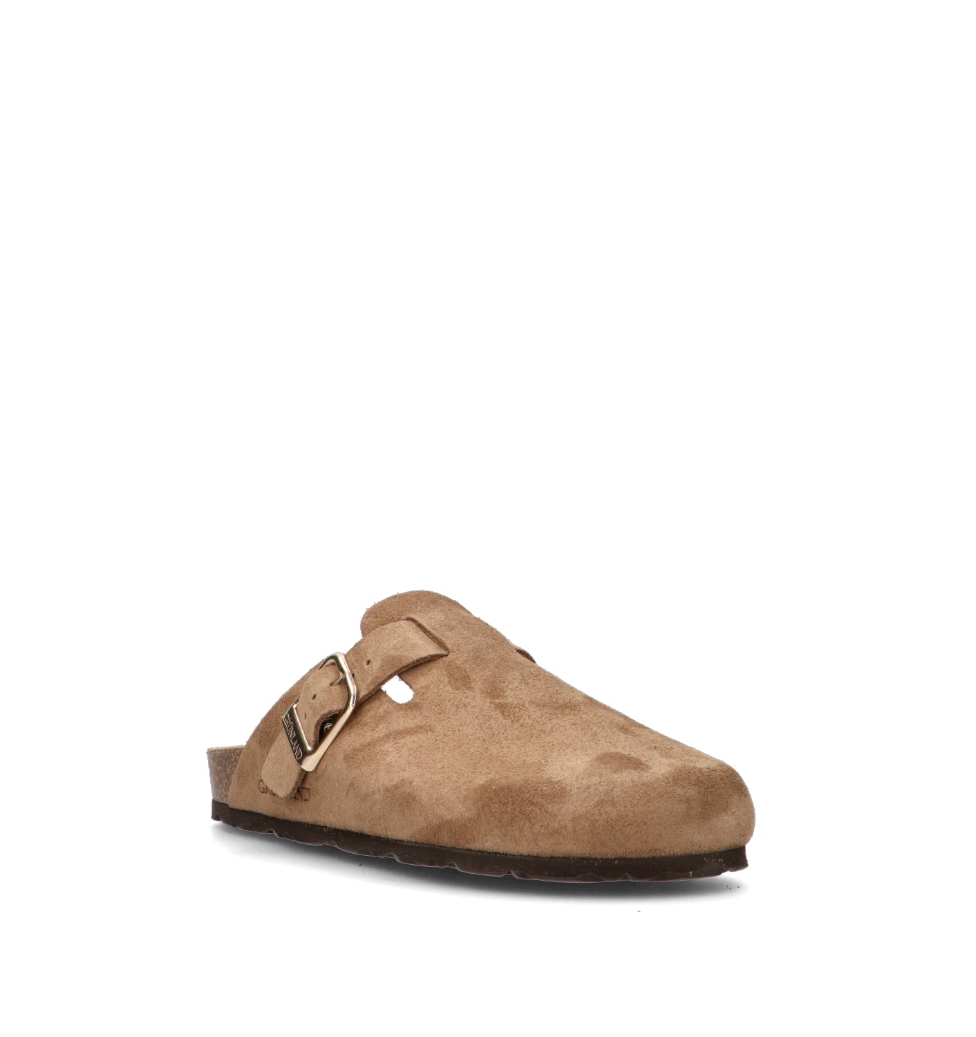 GRUNLAND Ciabatta donna marrone in suede