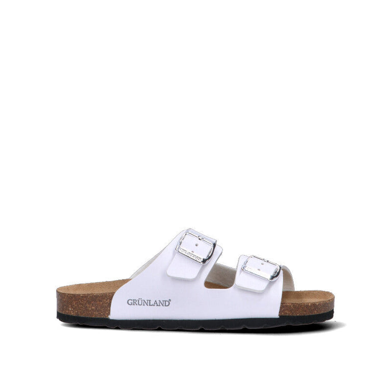 GRUNLAND Ciabatta donna bianca