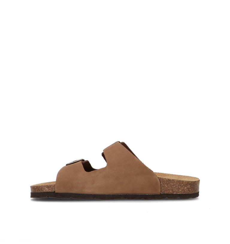 GRUNLAND Ciabatta donna marrone in nabuk