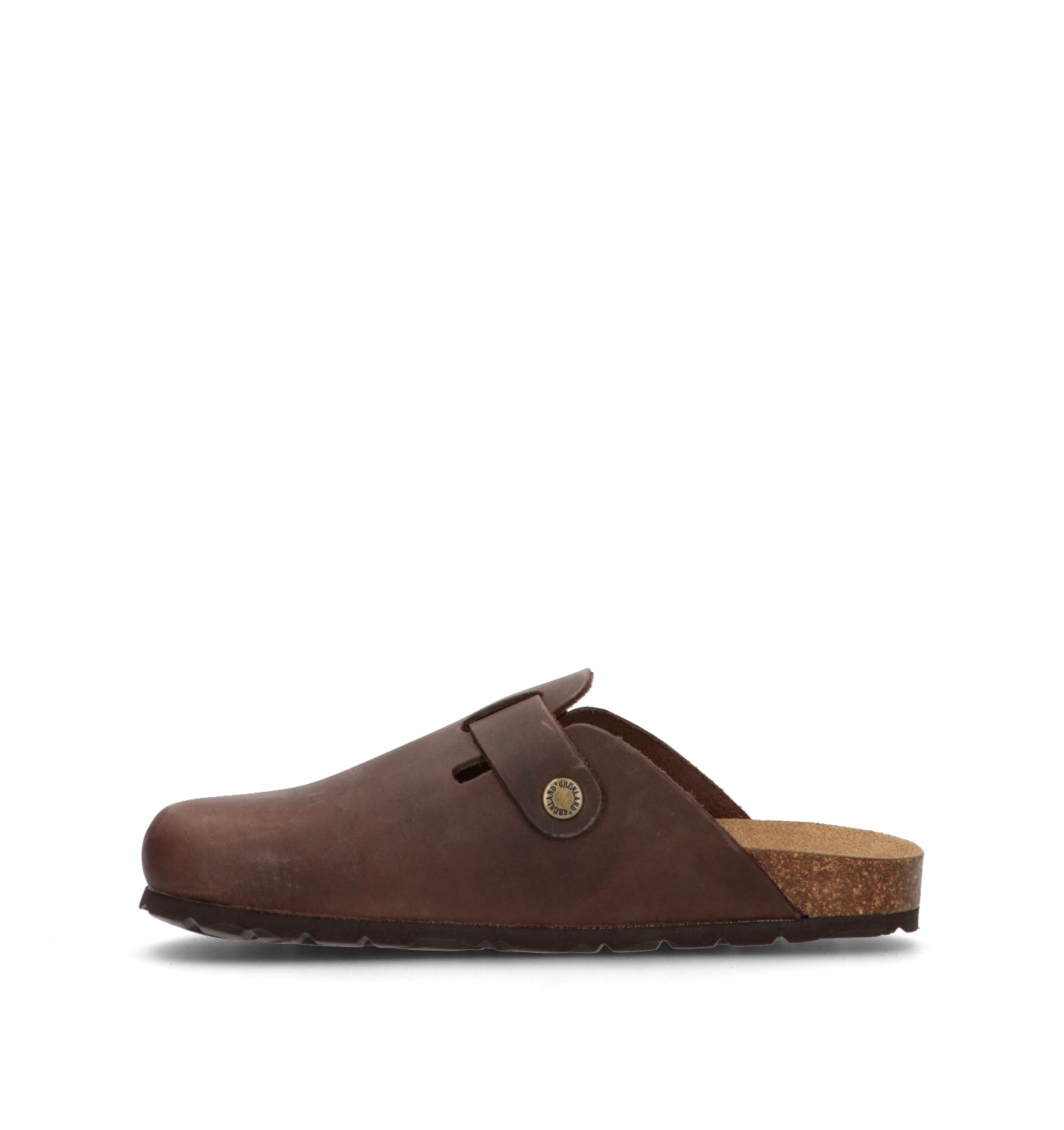GRUNLAND Ciabatta donna marrone in pelle