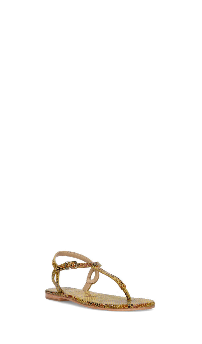 CB FUSHION Sandalo donna giallo in pelle