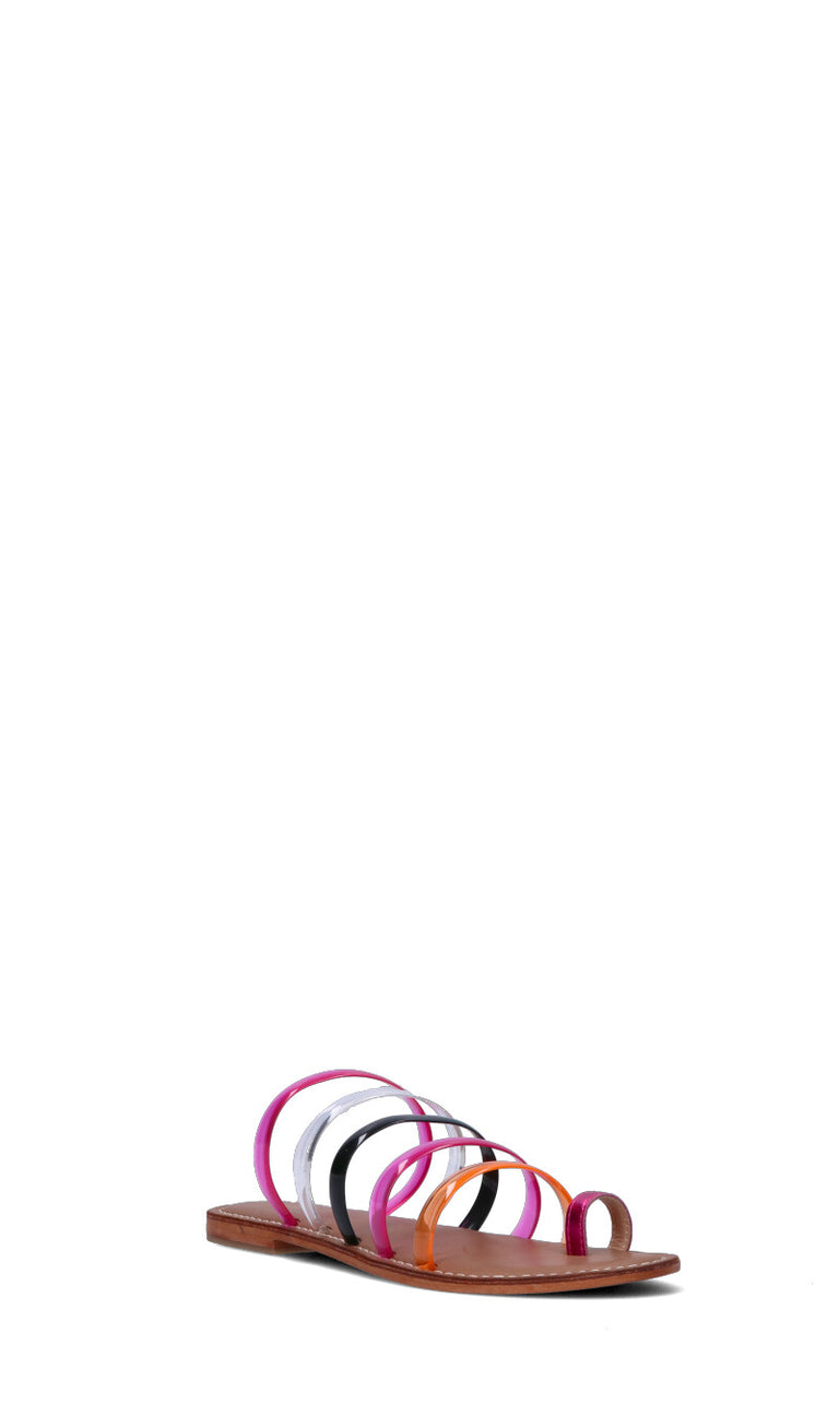 CB FUSHION Ciabatta donna rosa/arancio/nera/marrone