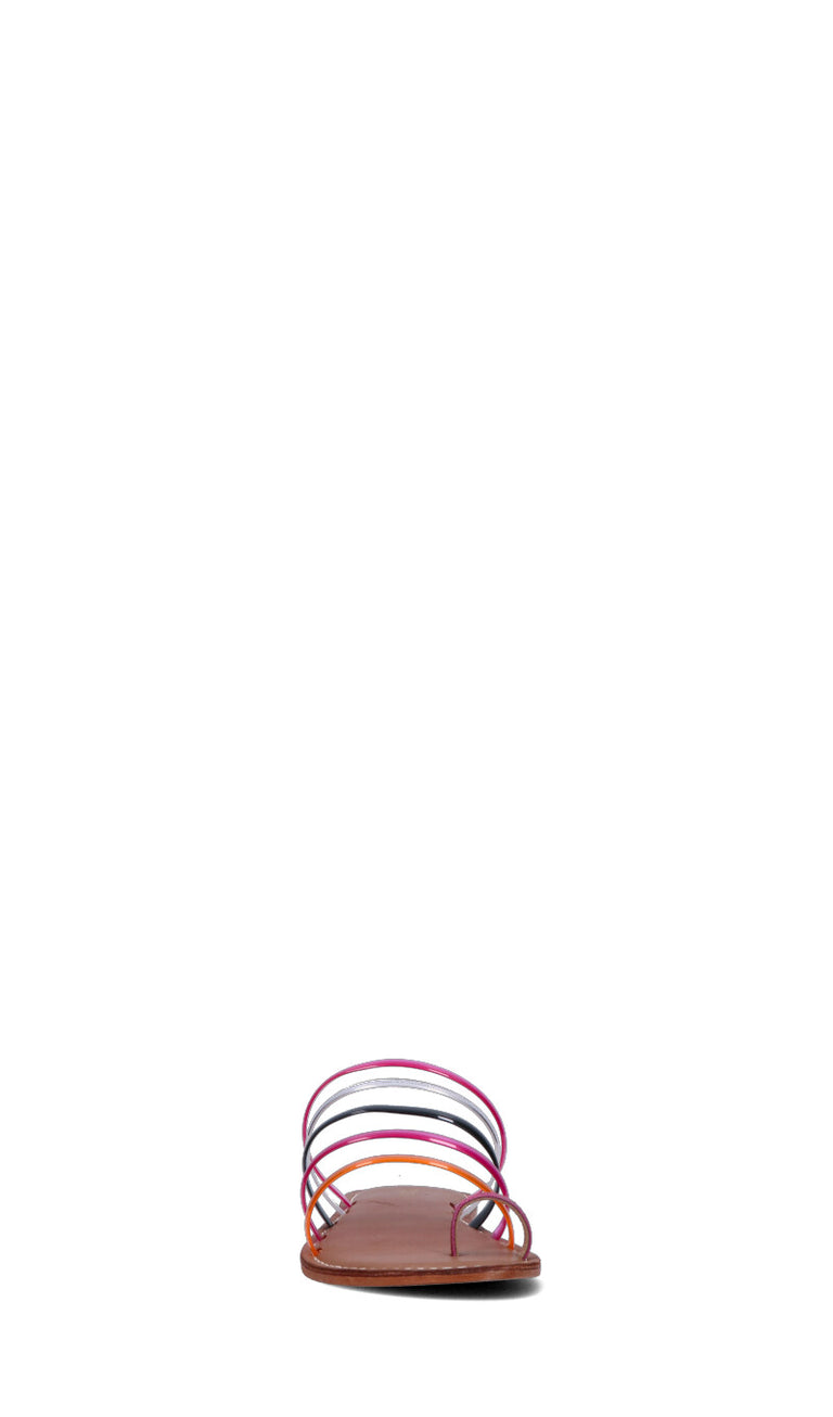 CB FUSHION Ciabatta donna rosa/arancio/nera/marrone