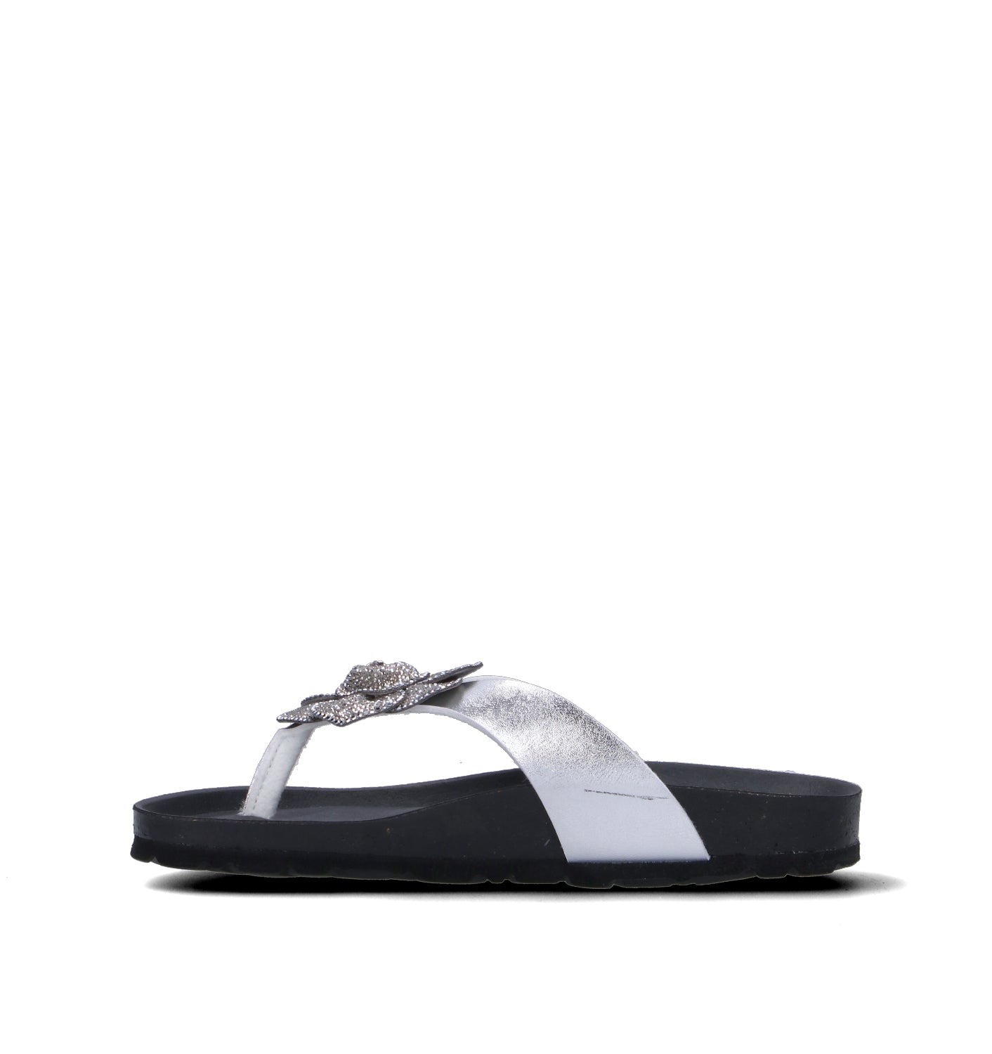 GRUNLAND Ciabatta donna argento