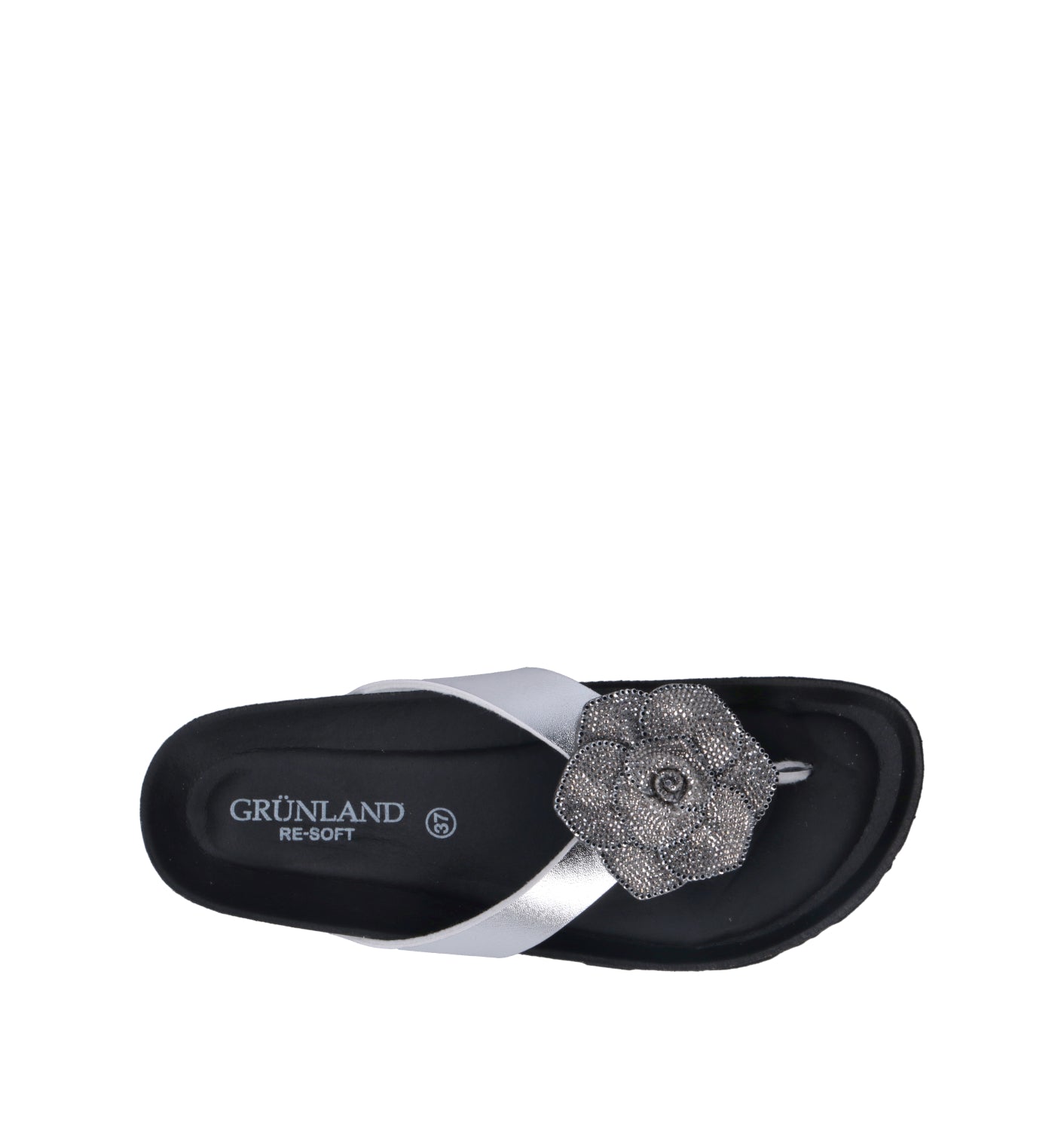 GRUNLAND Ciabatta donna argento