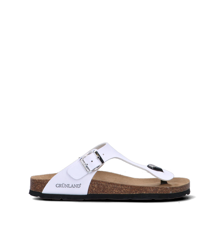 GRUNLAND Ciabatta donna bianca