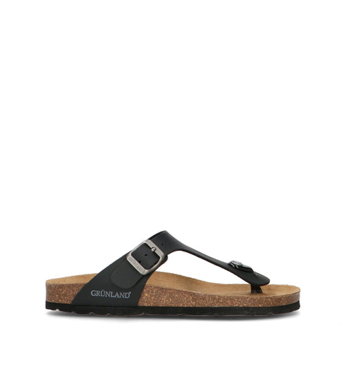 GRUNLAND Ciabatta donna nera