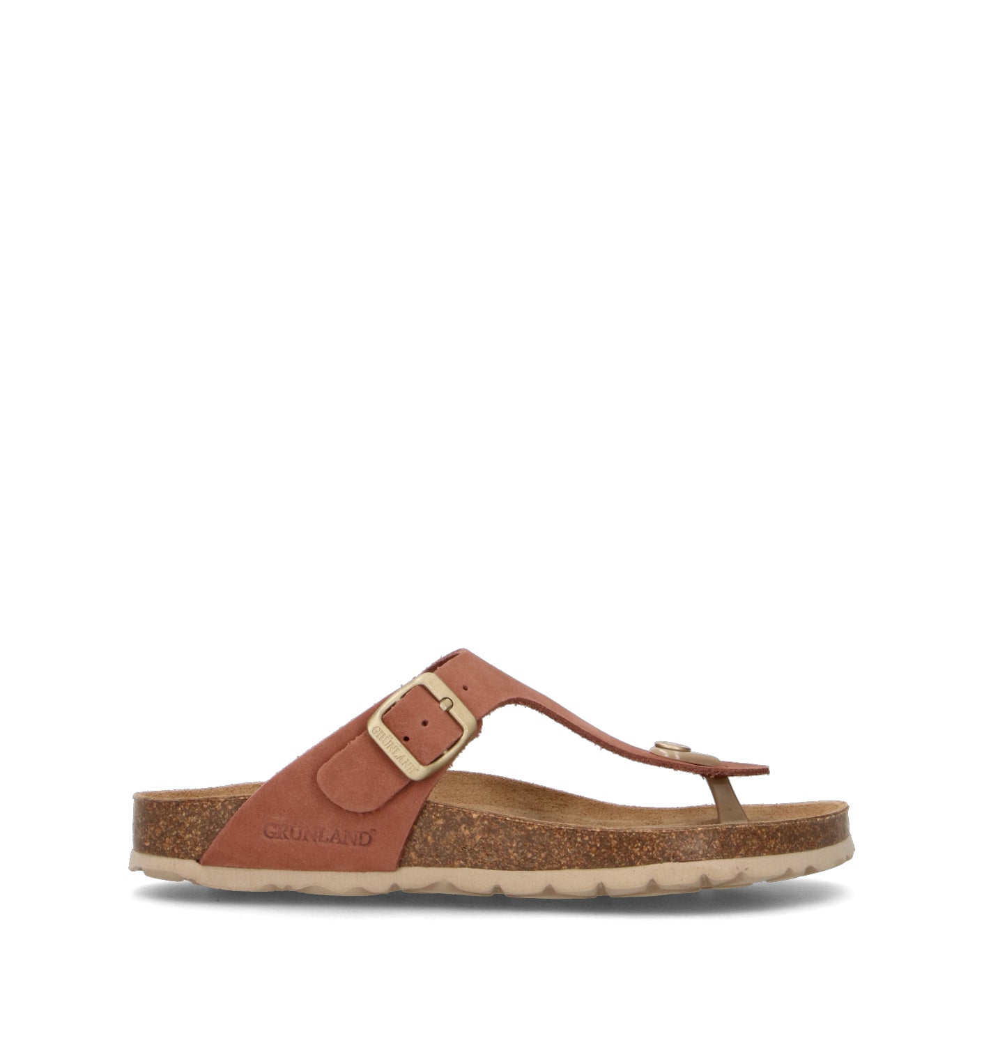 GRUNLAND Ciabatta donna rosa in nabuk