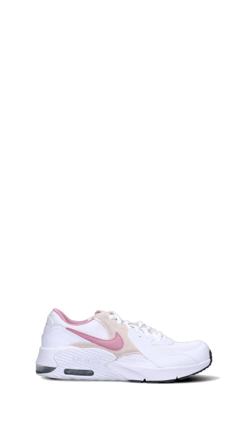 NIKE AIR MAX EXCEE (GS) Sneaker bimba bianca/rosa  in pelle