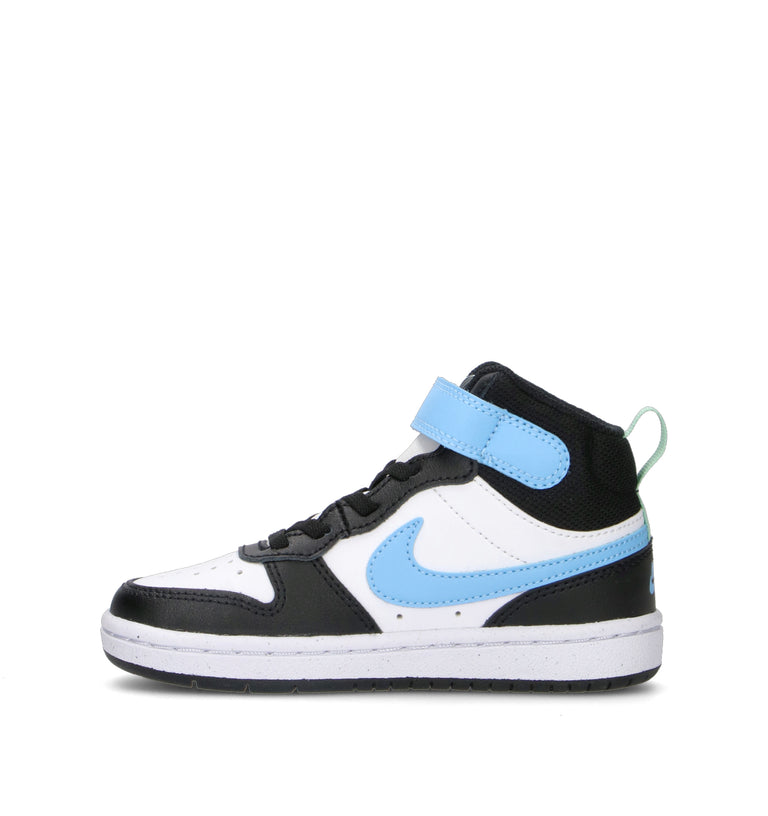 NIKE COURT BOROUGH MID 2 (GS) Sneaker ragazzo bianca/nera