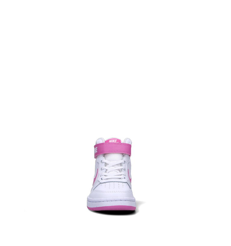 NIKE COURT  BOROUGH MID 2 (PSV) Sneaker bimba bianca/rosa