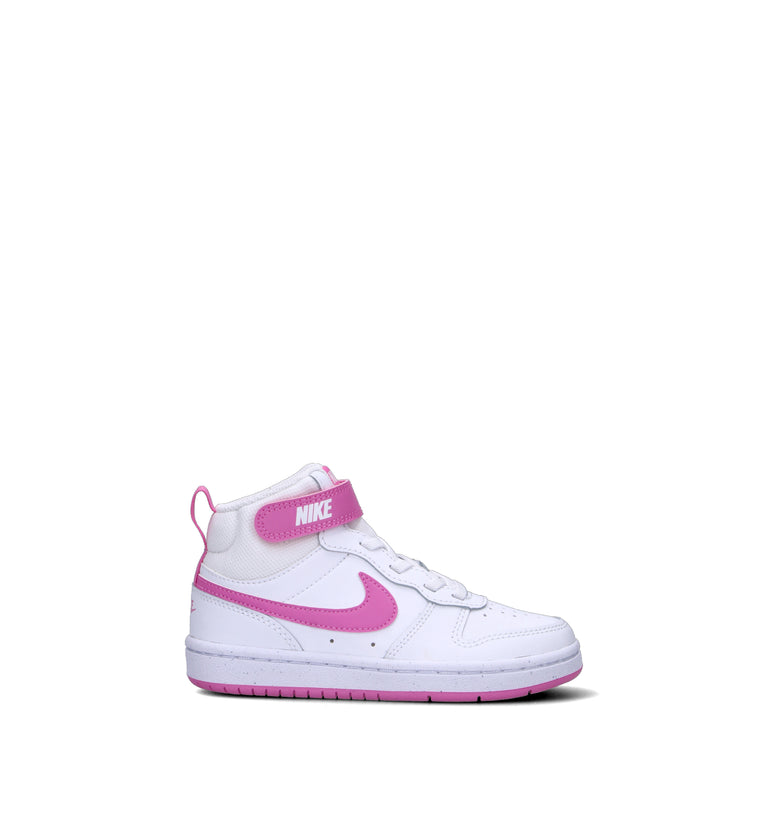 NIKE COURT  BOROUGH MID 2 (PSV) Sneaker bimba bianca/rosa