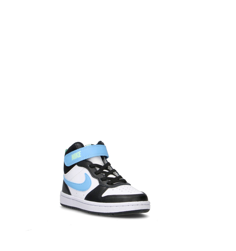 NIKE COURT BOROUGH MID 2 (PSV) Sneaker bimba nera/bianca