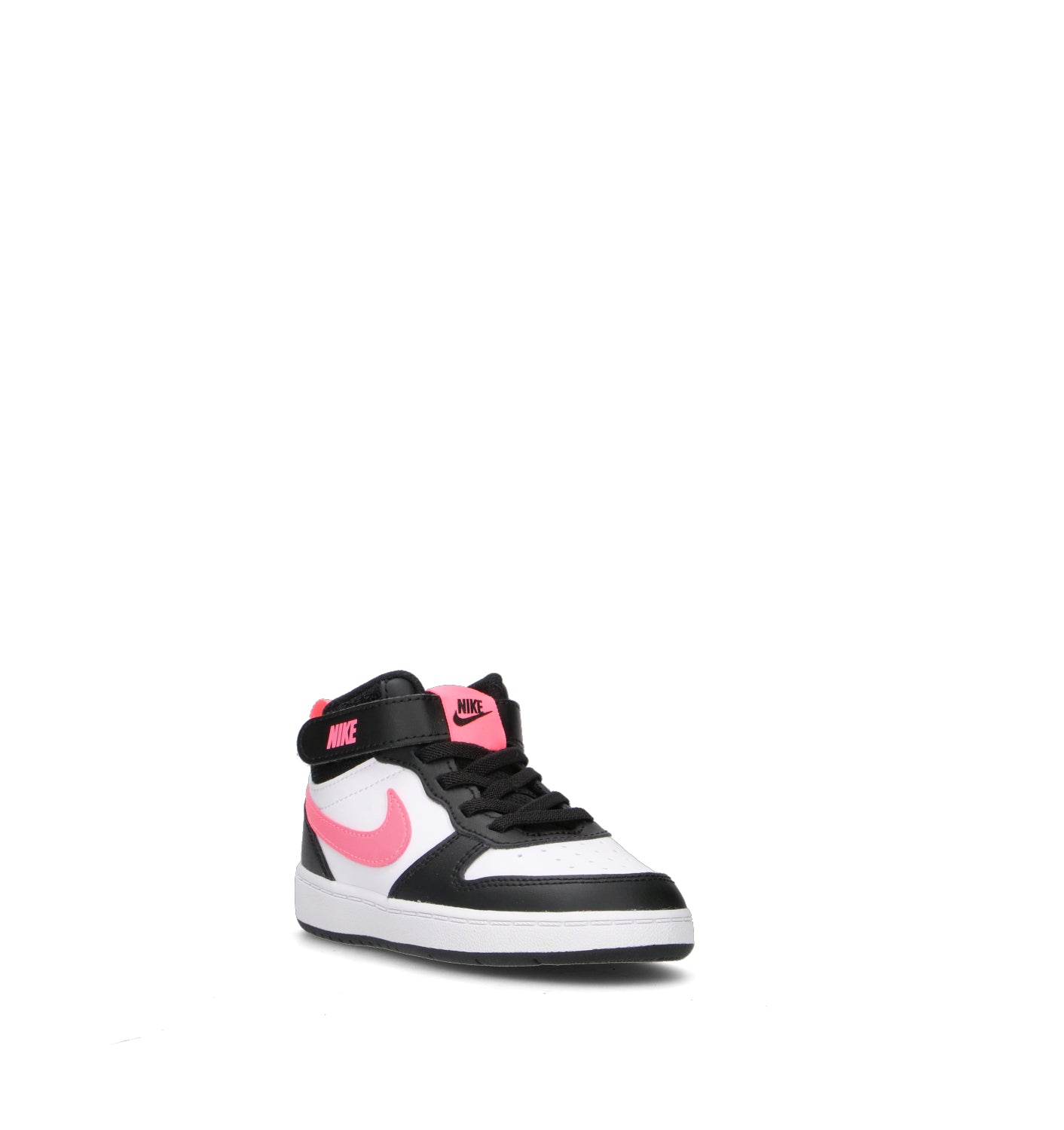 NIKE COURT BOROUGH MID 2 (TDV) Sneaker bimba nera/bianca