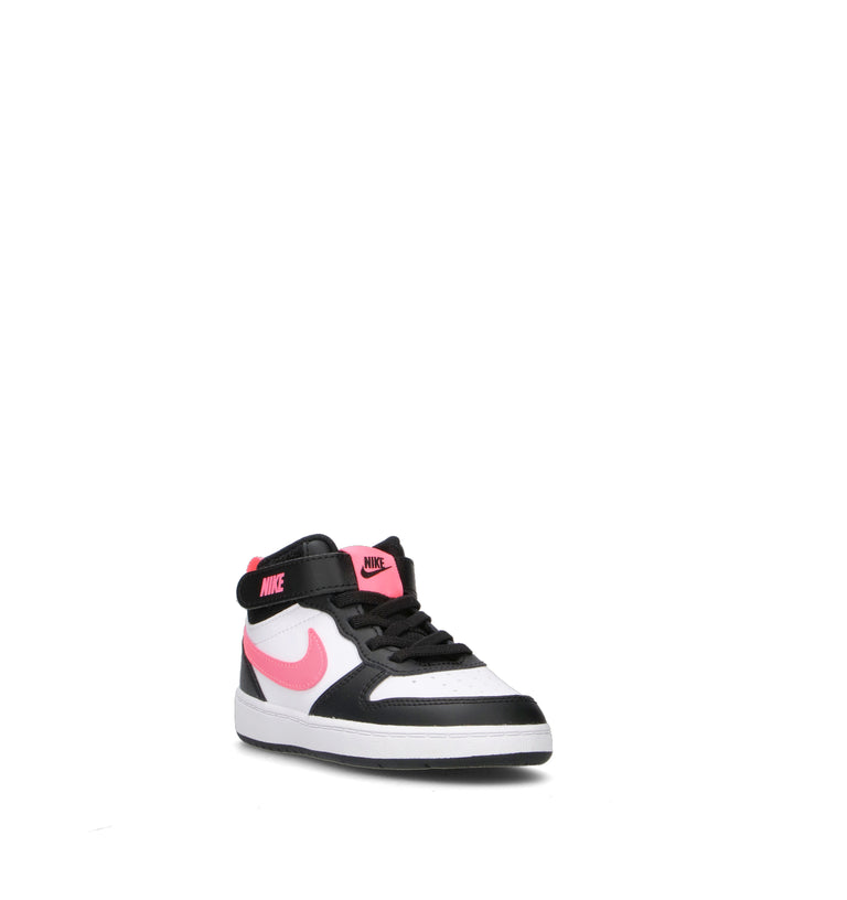 NIKE COURT BOROUGH MID 2 (TDV) Sneaker bimba nera/bianca