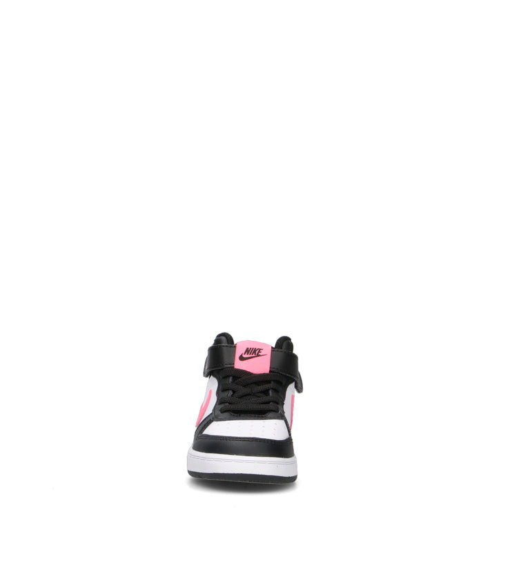NIKE COURT BOROUGH MID 2 (TDV) Sneaker bimba nera/bianca