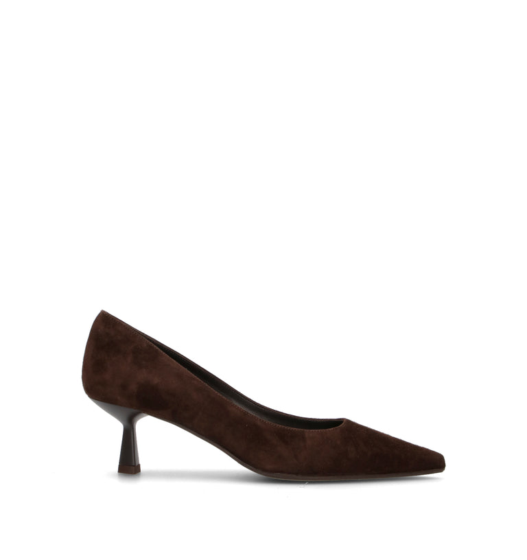 CHANTAL 1962 Décolleté donna testa di moro in suede