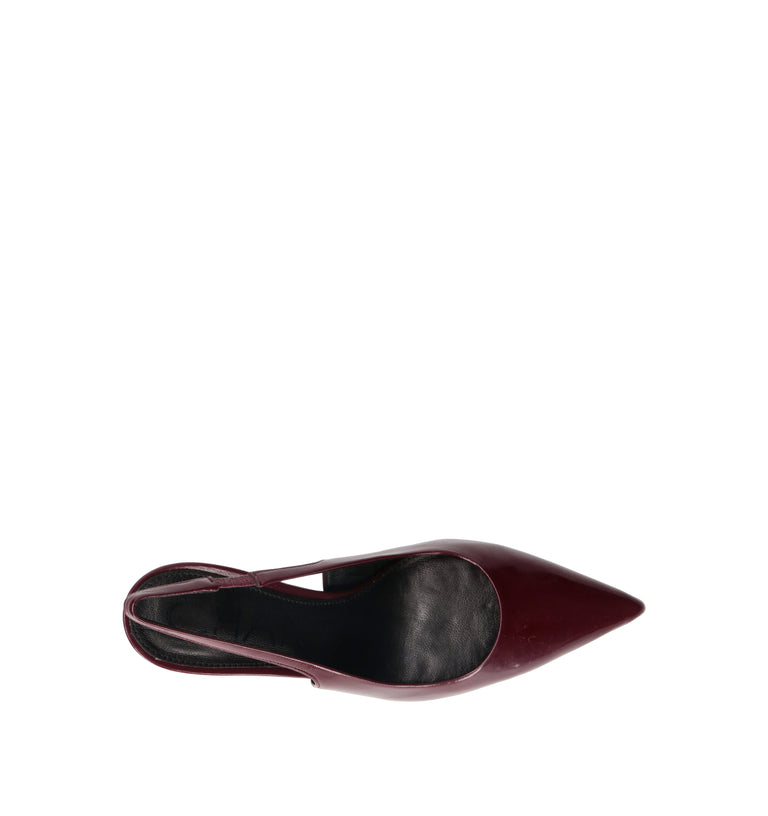 CHANTAL 1962 Slingback donna bordeaux in pelle