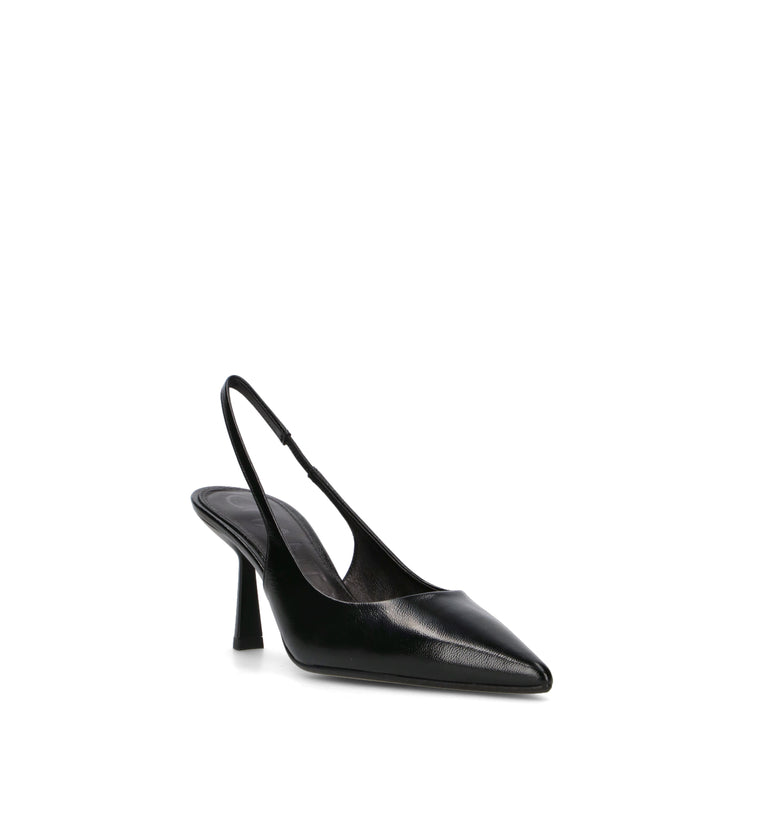 CHANTAL 1962 Slingback donna nera in pelle