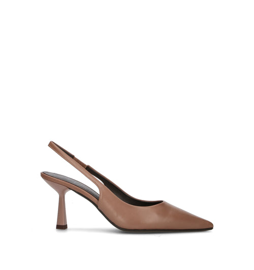 CHANTAL 1962 Slingback donna nude in pelle
