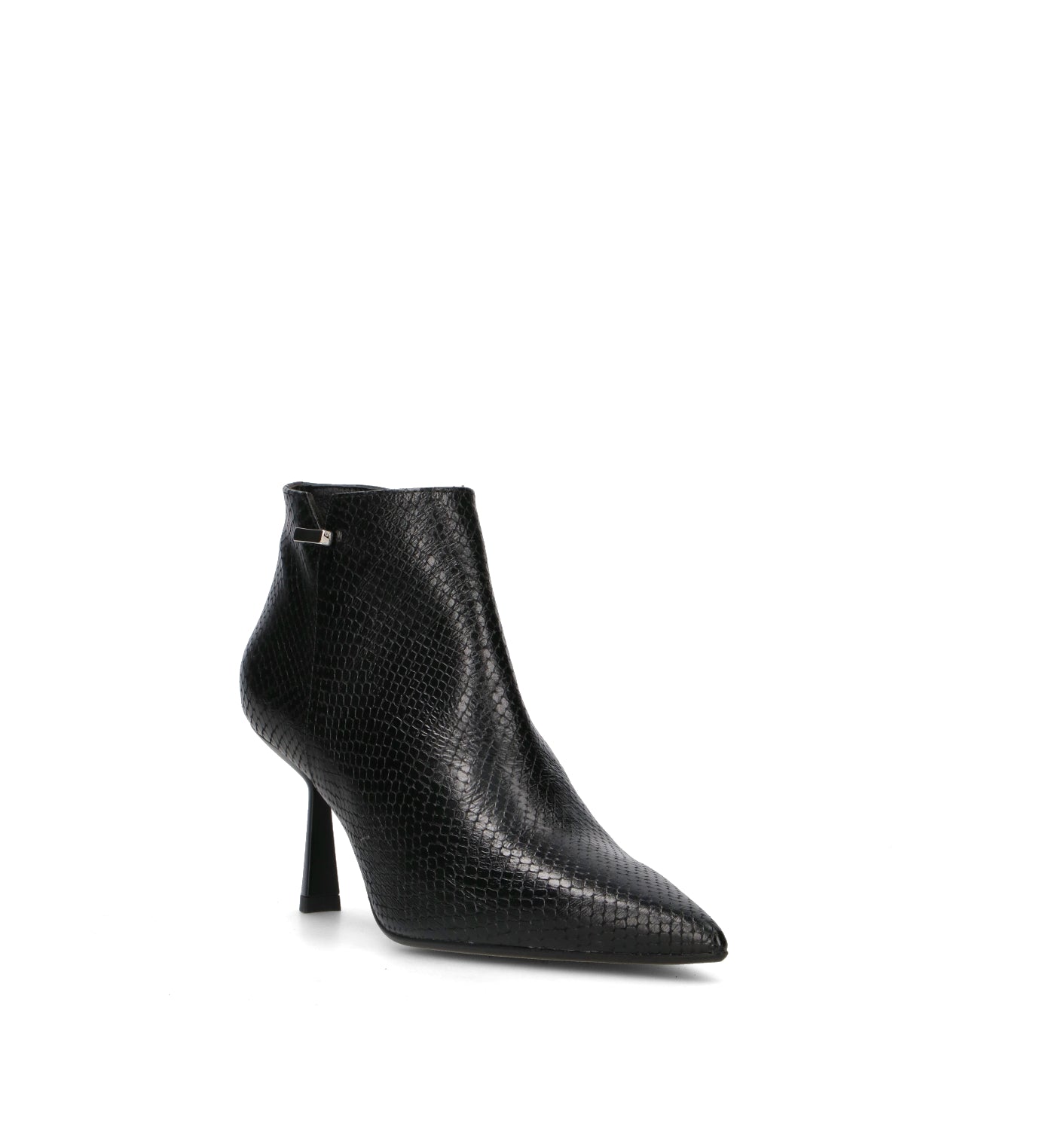 CHANTAL 1962 Tronchetto donna nero in pelle
