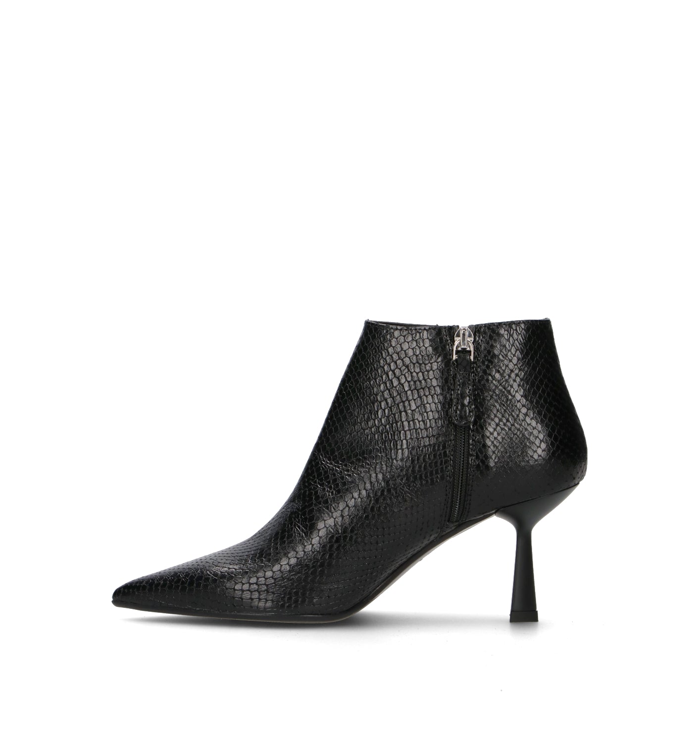 CHANTAL 1962 Tronchetto donna nero in pelle