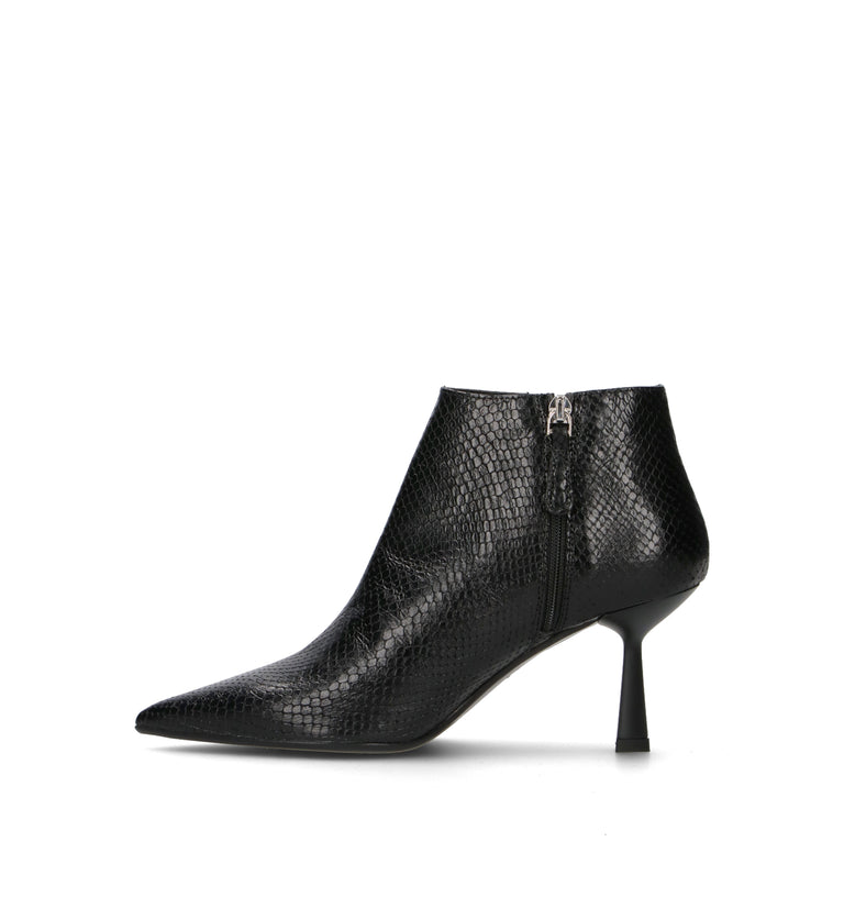 CHANTAL 1962 Tronchetto donna nero in pelle