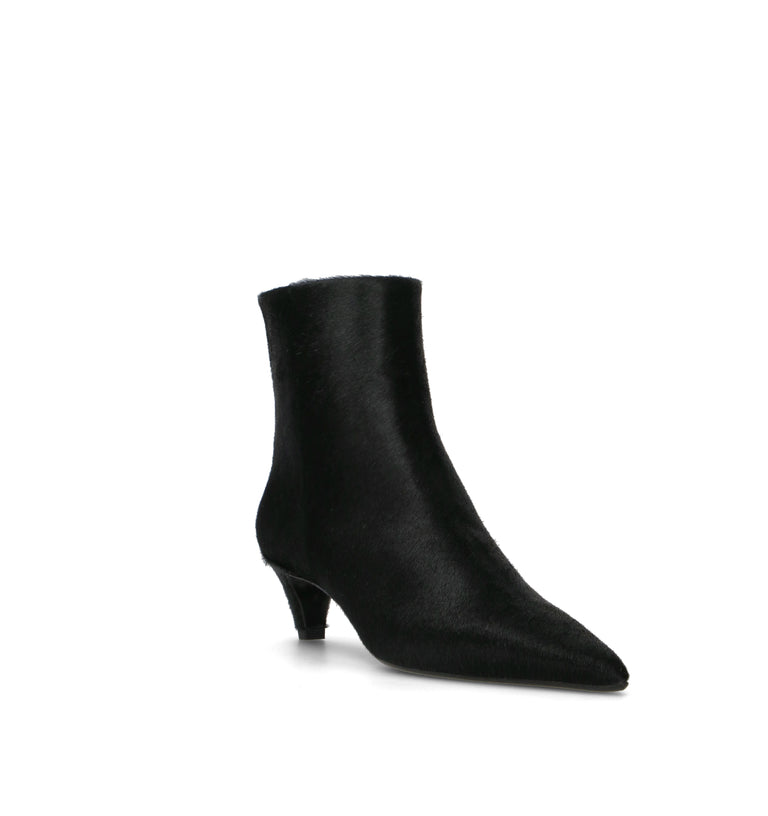 CHANTAL 1962 Tronchetto donna nero in cavallino