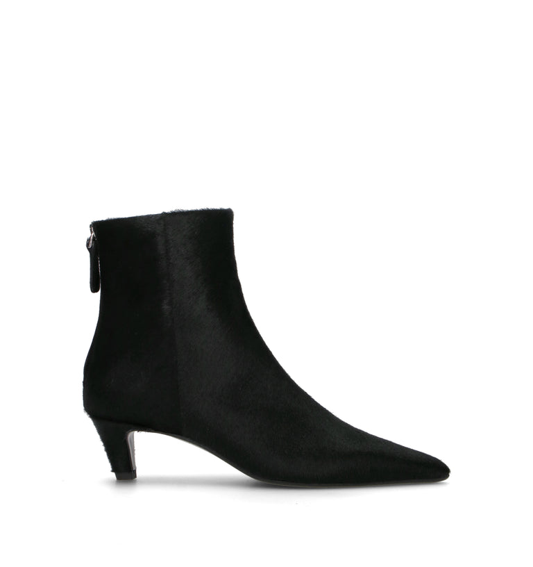 CHANTAL 1962 Tronchetto donna nero in cavallino