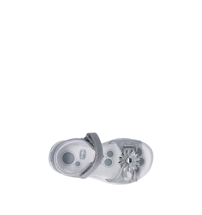 CHICCO Sandalo bimba argento