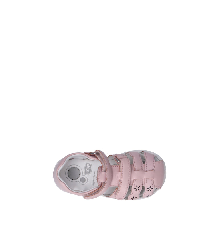 CHICCO Sandalo bimba rosa in pelle
