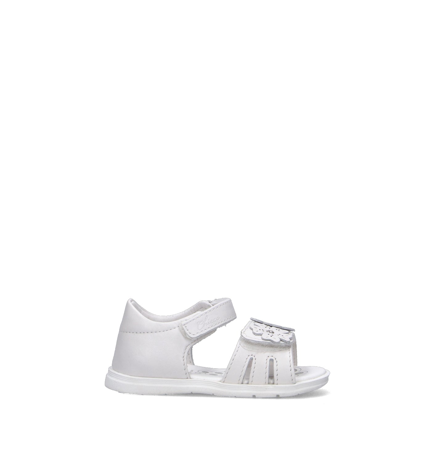 CHICCO Sandalo bimba bianco in pelle