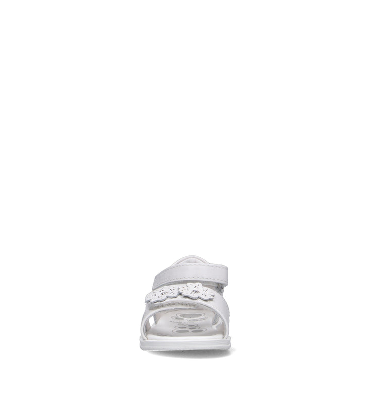 CHICCO Sandalo bimba bianco in pelle