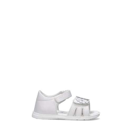 CHICCO Sandalo bimba bianco in pelle