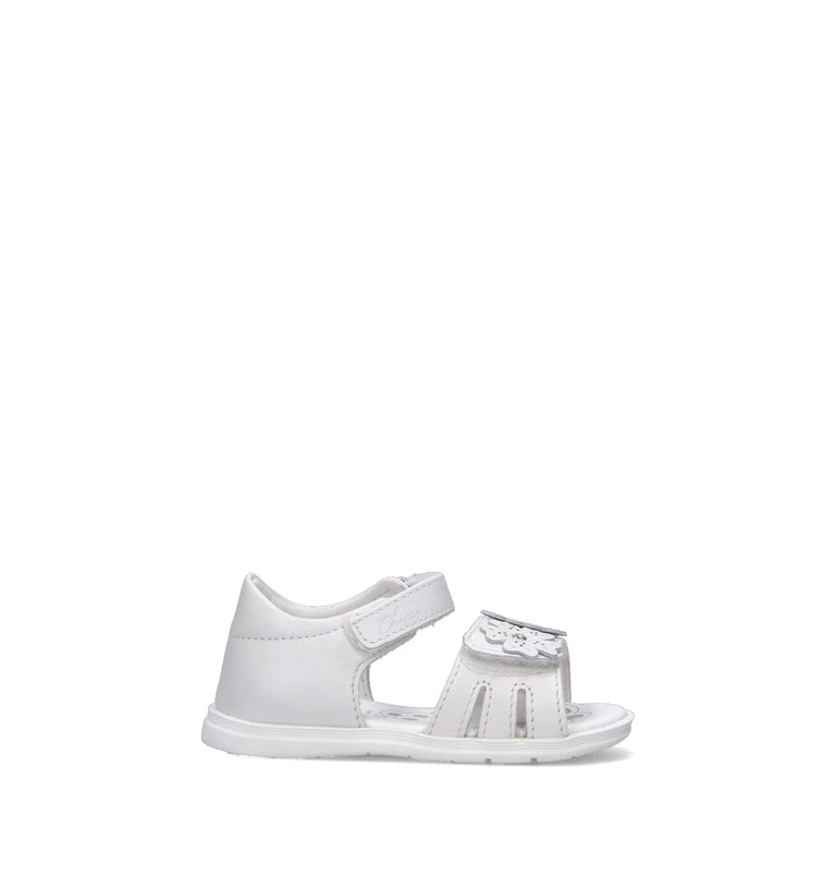 CHICCO Sandalo bimba bianco in pelle
