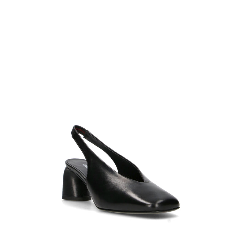HALMANERA Slingback donna nera in pelle