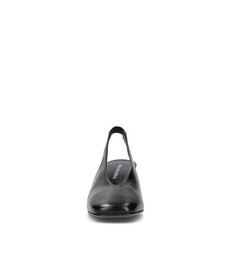 HALMANERA Slingback donna nera in pelle